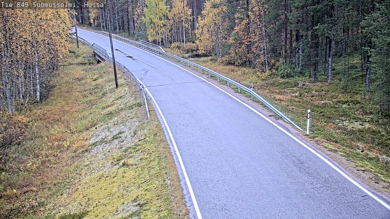 Weather Camera Image Väg 843 Suomussalmi, Hossa, Suomussalmi, Kainuu