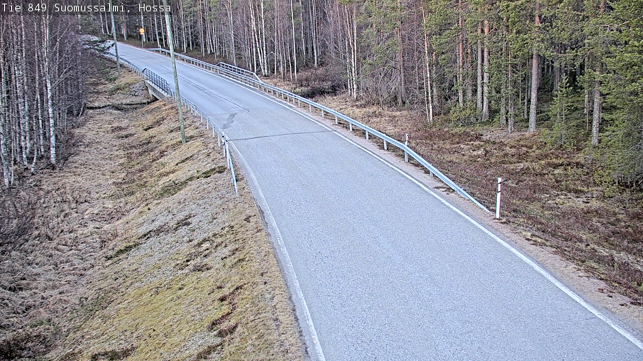 Weather Camera Image Väg 843 Suomussalmi, Hossa, Suomussalmi, Kainuu