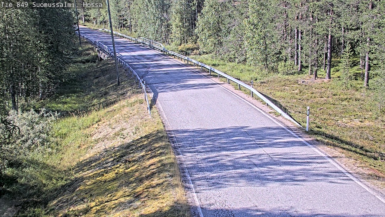 Weather Camera Image Väg 843 Suomussalmi, Hossa, Suomussalmi, Kainuu