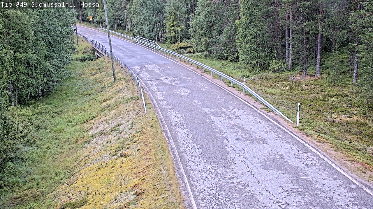 Weather Camera Image Väg 843 Suomussalmi, Hossa, Suomussalmi, Kainuu