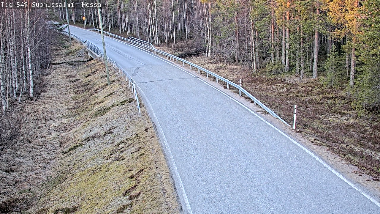 Weather Camera Image Väg 843 Suomussalmi, Hossa, Suomussalmi, Kainuu