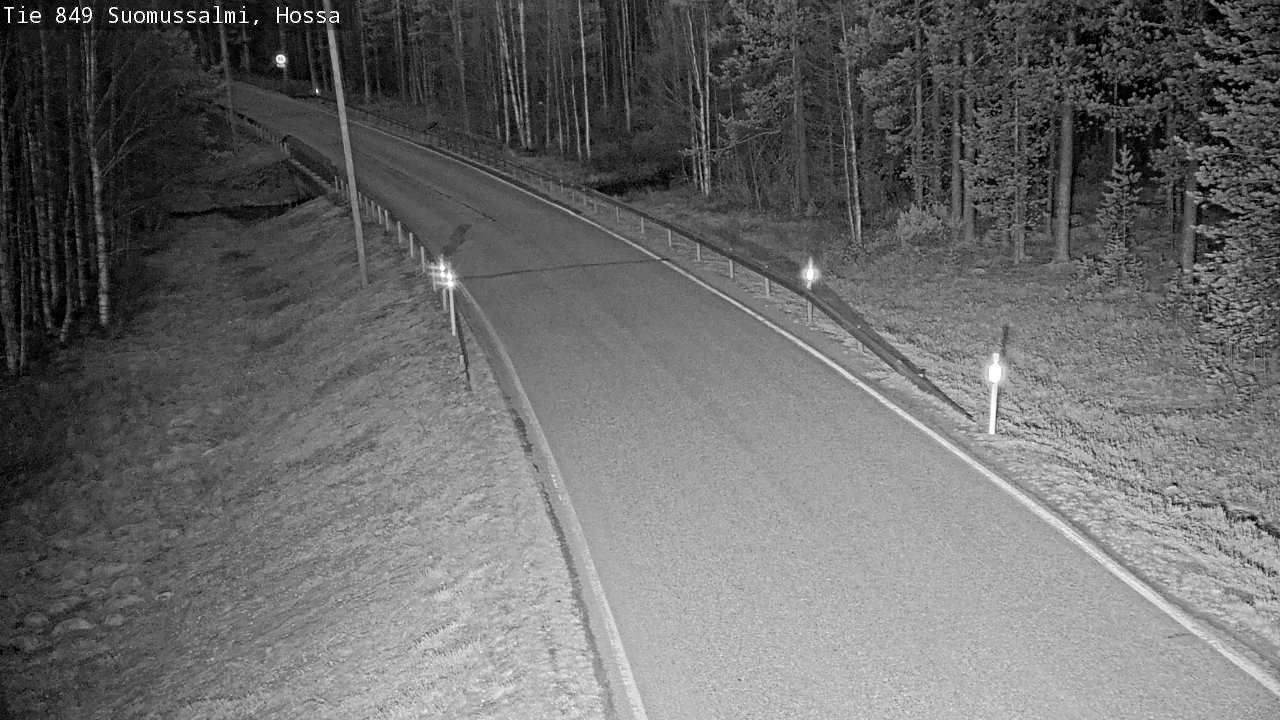 Weather Camera Image Väg 843 Suomussalmi, Hossa, Suomussalmi, Kainuu