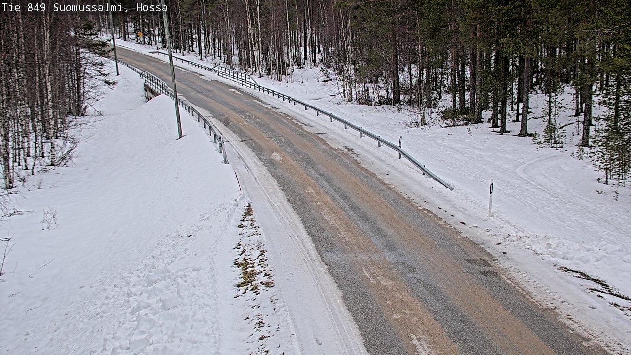 Weather Camera Image Väg 843 Suomussalmi, Hossa, Suomussalmi, Kainuu