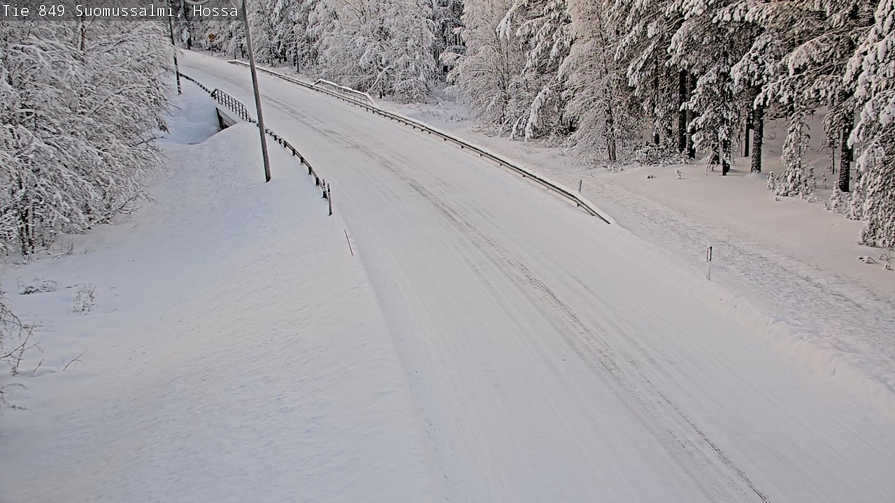 Weather Camera Image Road 950 843 Suomussalmi, Hossa, Suomussalmi, Kainuu