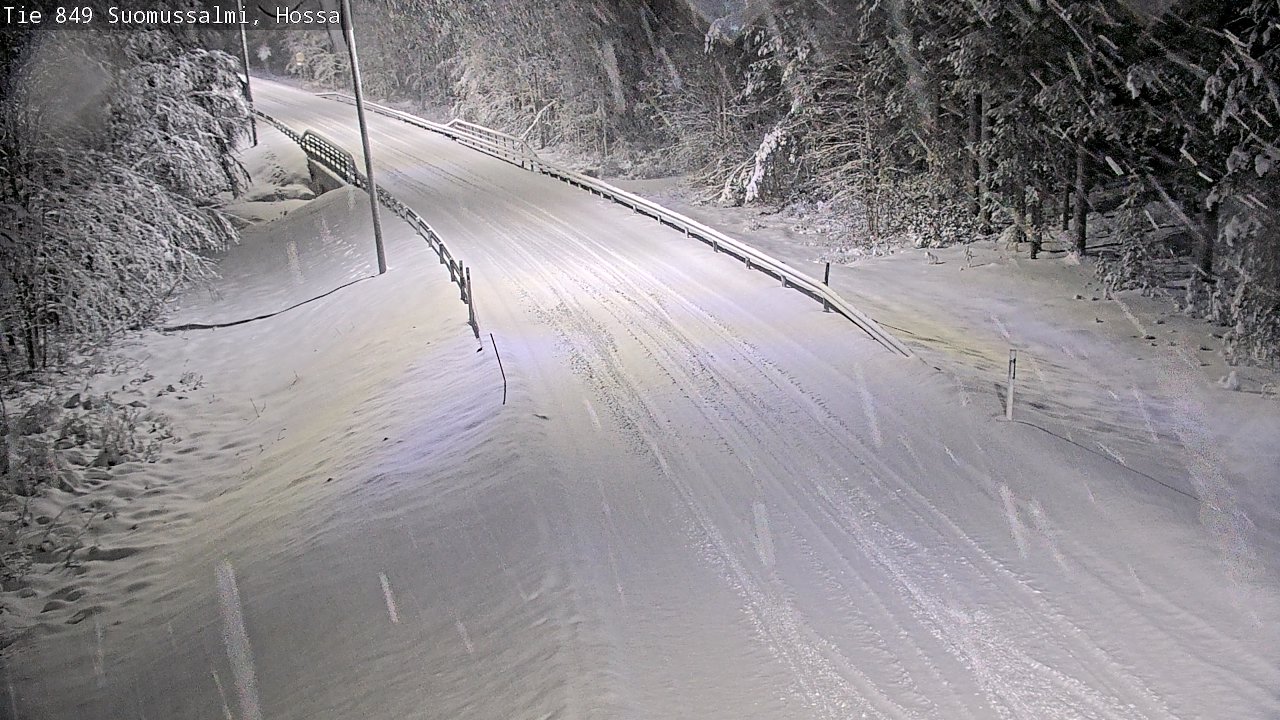 Weather Camera Image Road 950 843 Suomussalmi, Hossa, Suomussalmi, Kainuu