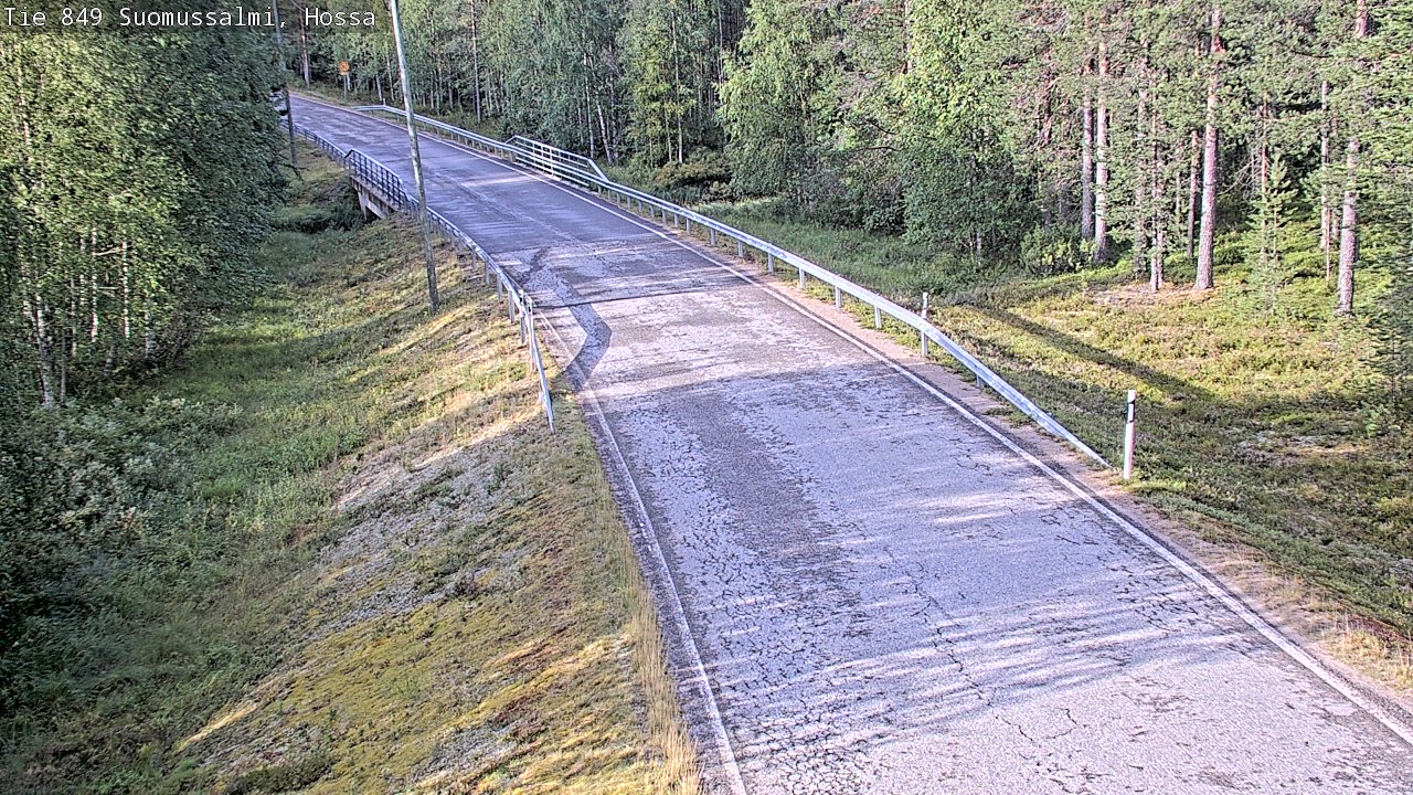 Weather Camera Image Väg 843 Suomussalmi, Hossa, Suomussalmi, Kainuu