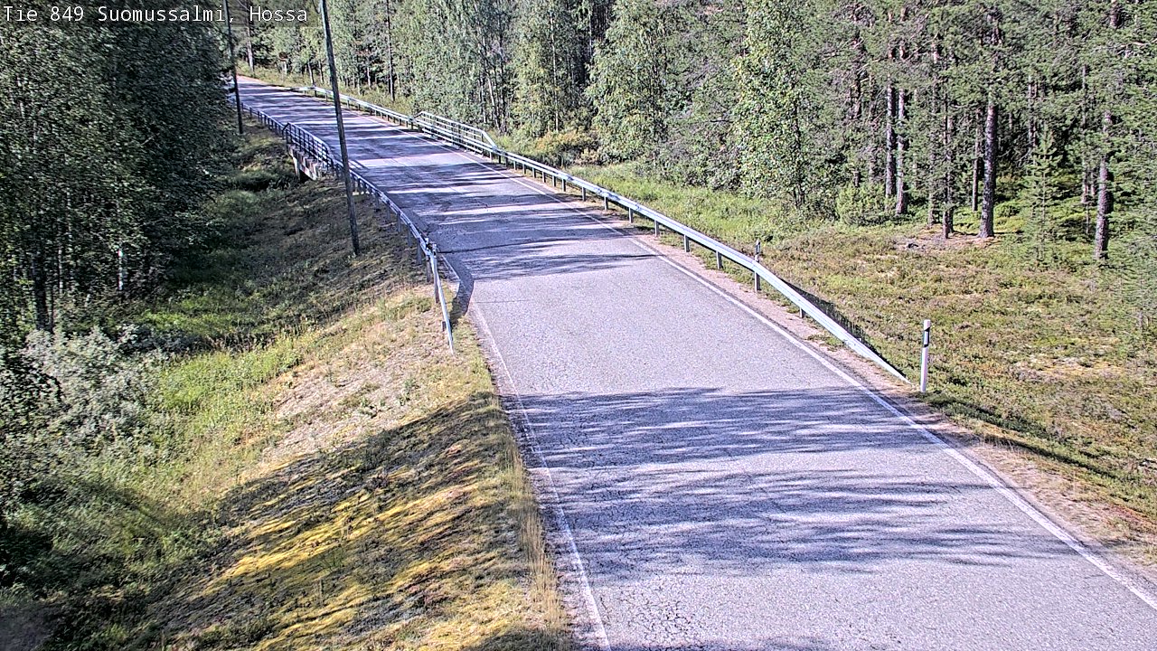 Weather Camera Image Väg 843 Suomussalmi, Hossa, Suomussalmi, Kainuu