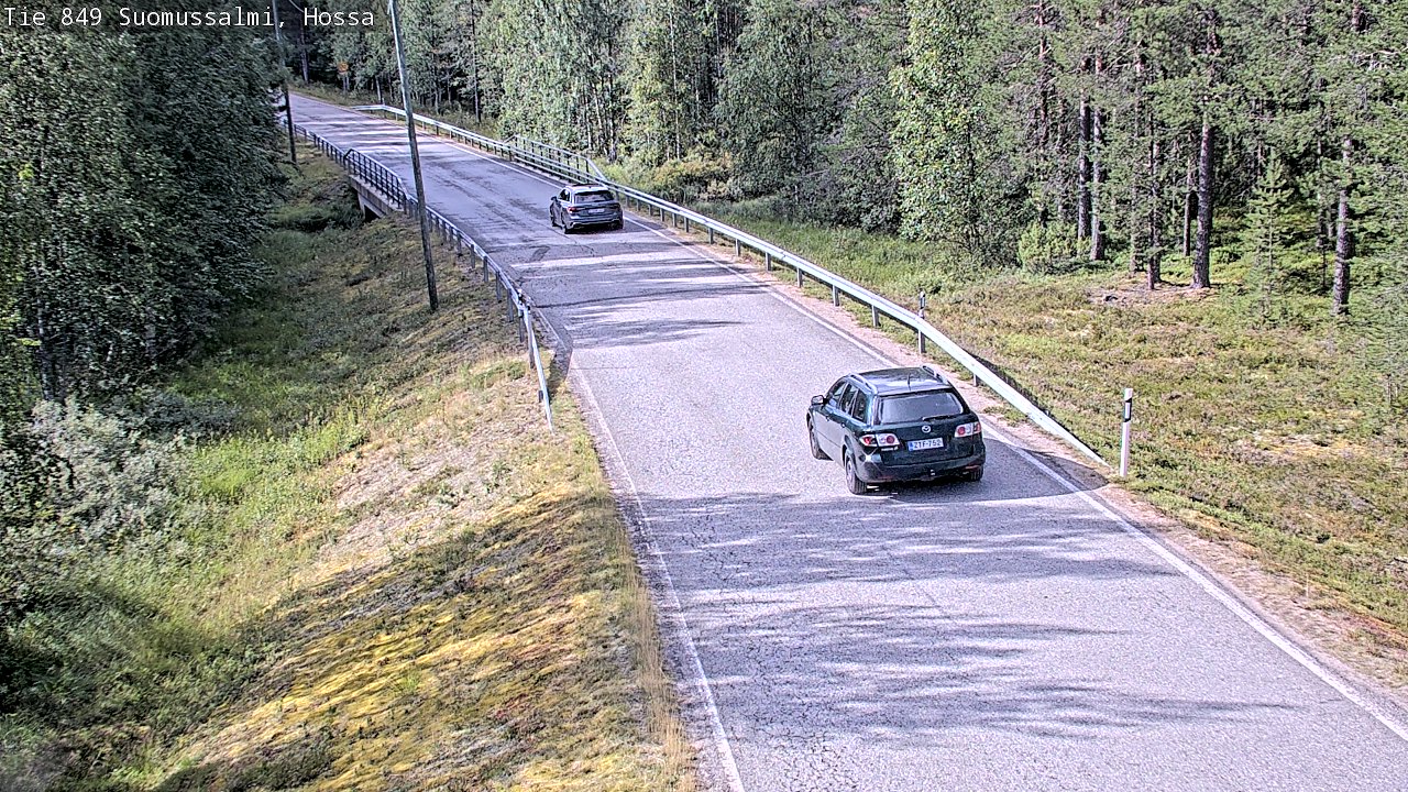 Weather Camera Image Väg 843 Suomussalmi, Hossa, Suomussalmi, Kainuu
