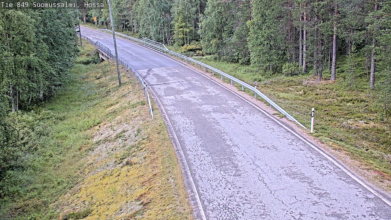 Weather Camera Image Väg 843 Suomussalmi, Hossa, Suomussalmi, Kainuu