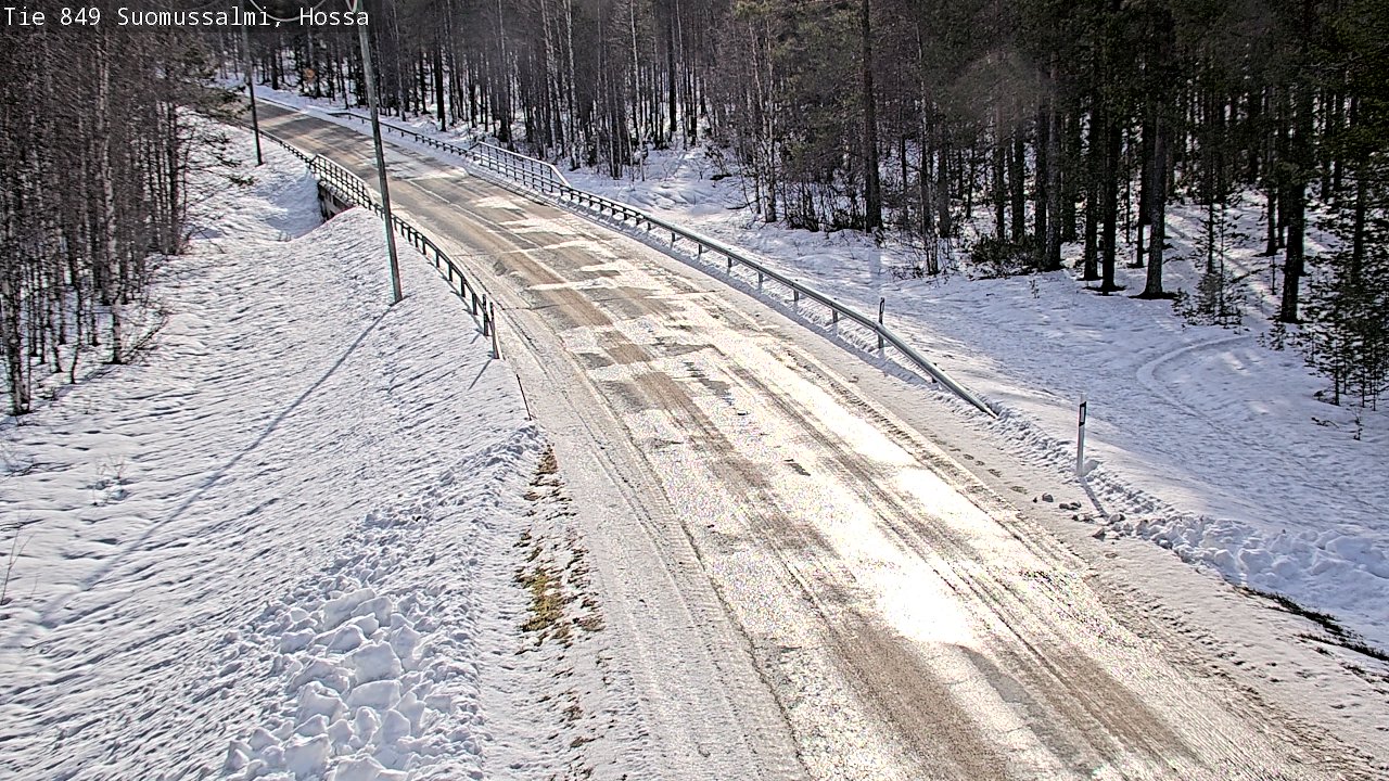 Weather Camera Image Väg 843 Suomussalmi, Hossa, Suomussalmi, Kainuu