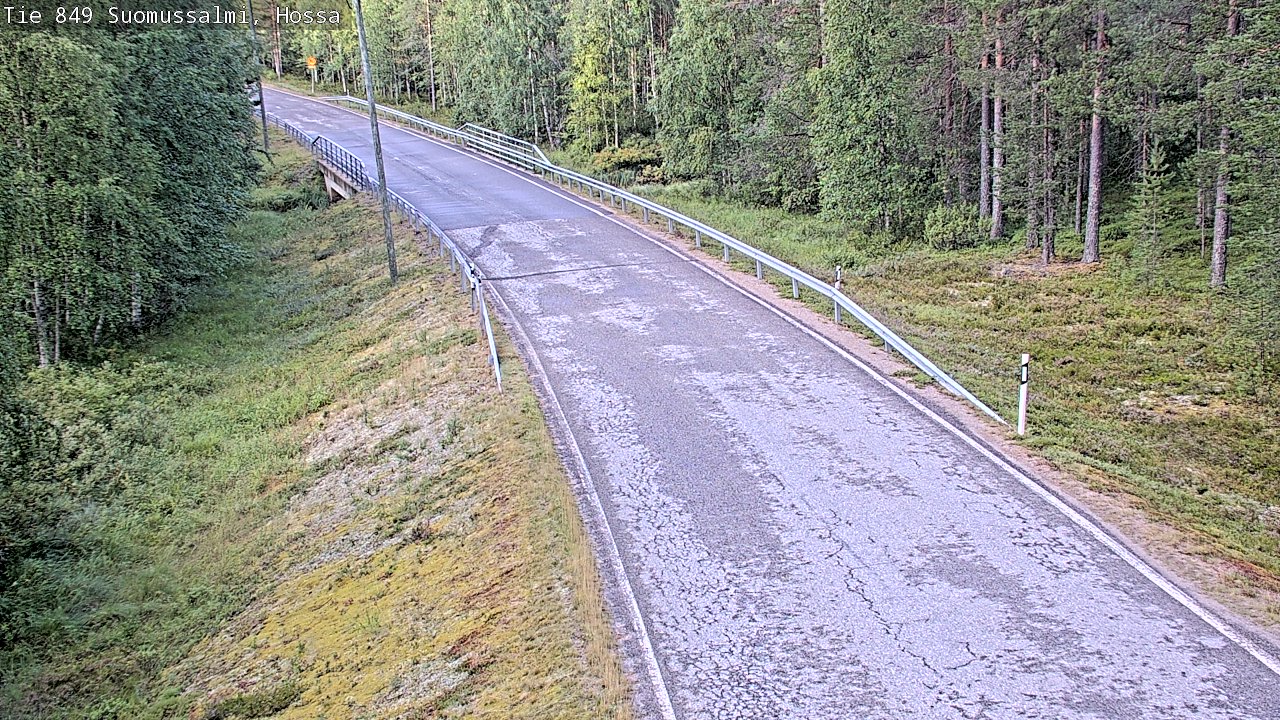 Weather Camera Image Väg 843 Suomussalmi, Hossa, Suomussalmi, Kainuu