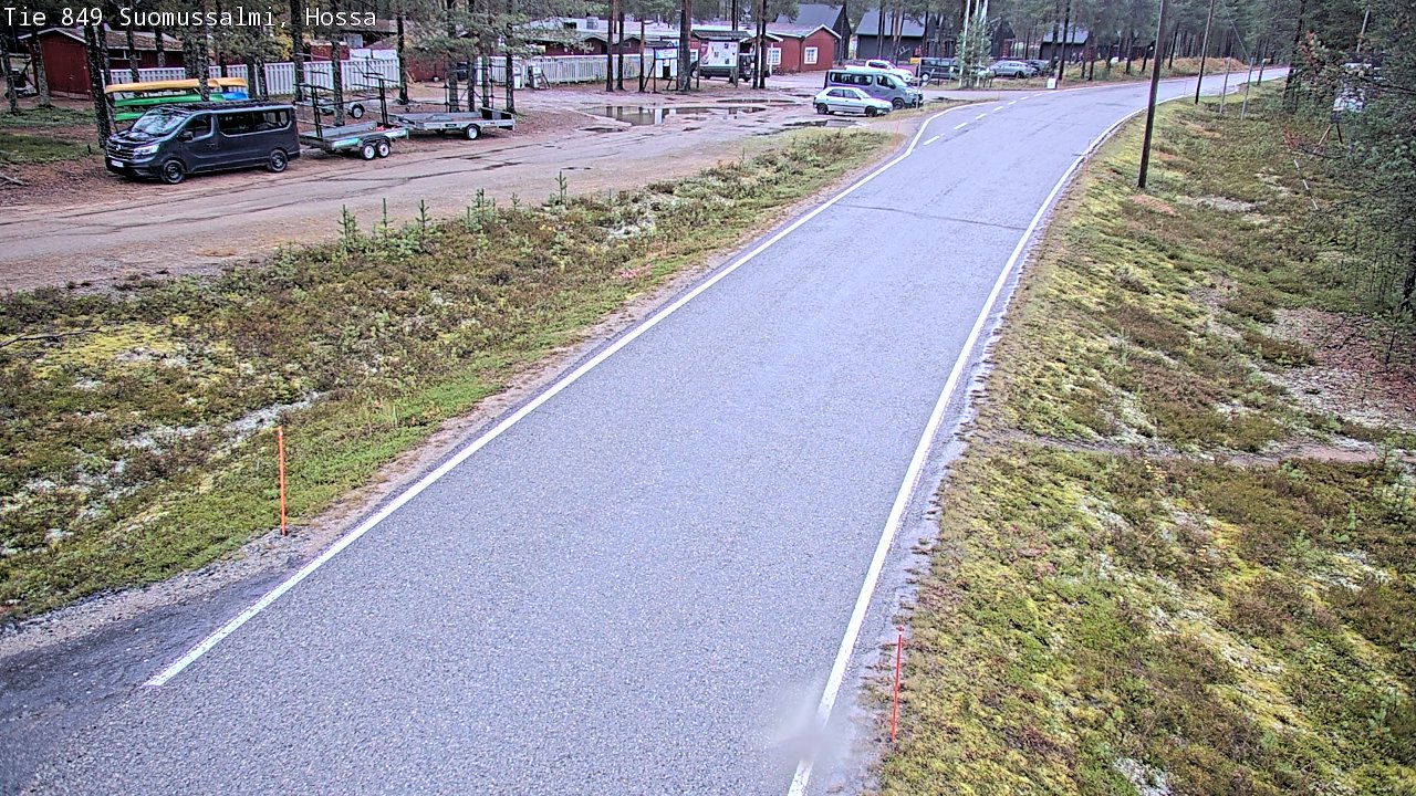 Weather Camera Image Väg 843 Suomussalmi, Hossa, Suomussalmi, Kainuu