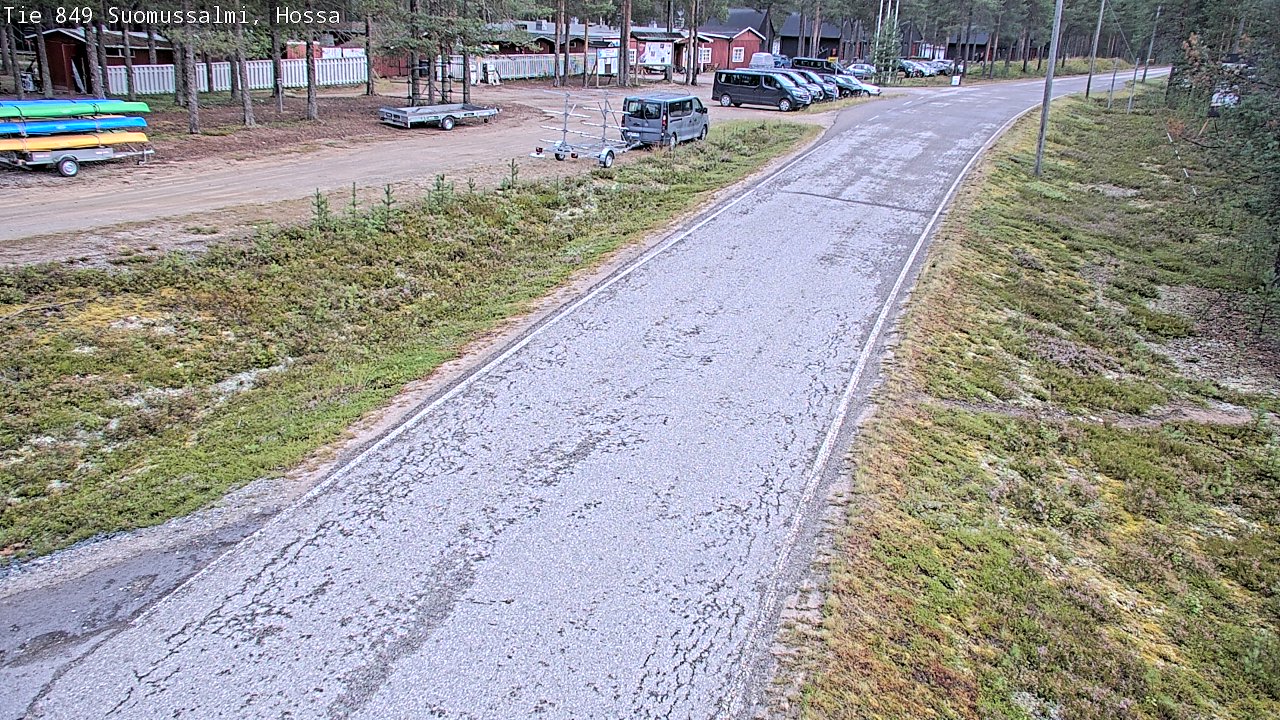 Weather Camera Image Väg 843 Suomussalmi, Hossa, Suomussalmi, Kainuu