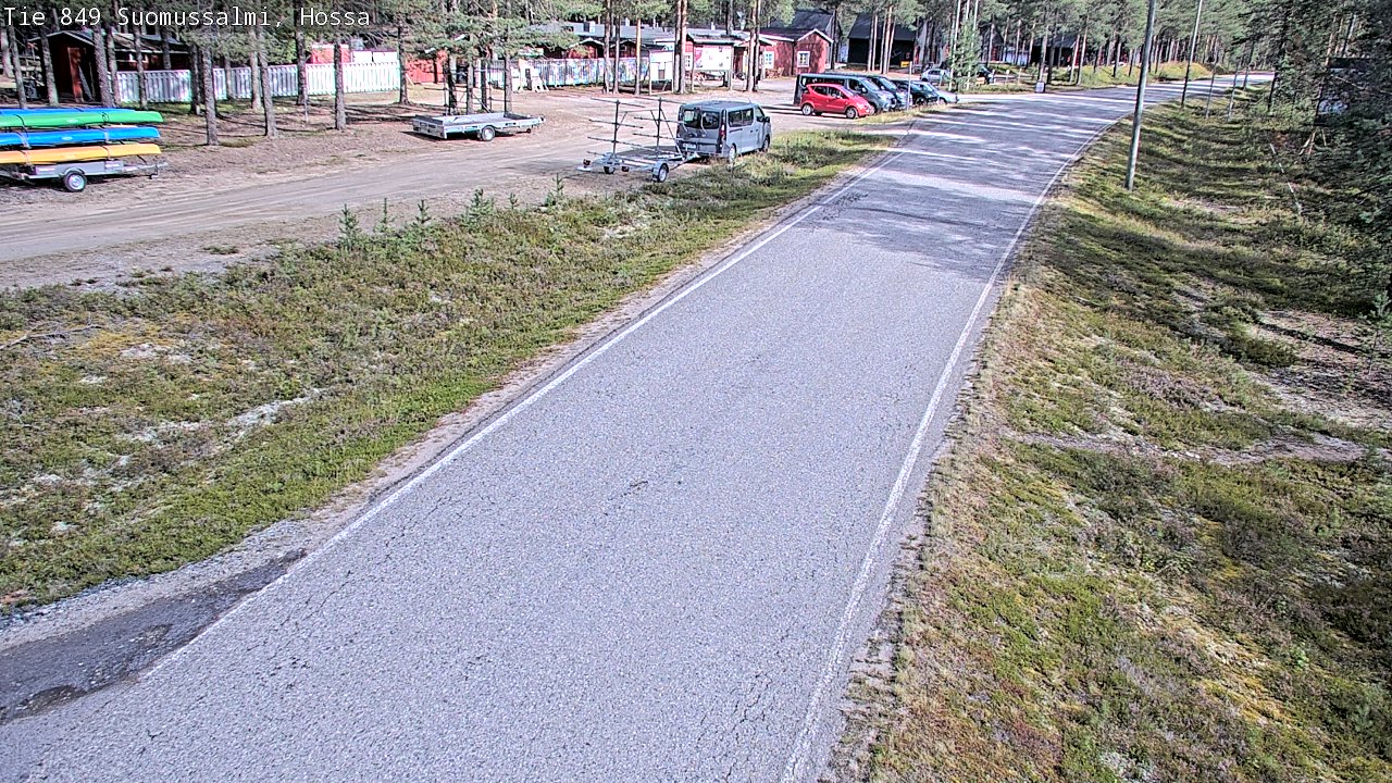 Weather Camera Image Väg 843 Suomussalmi, Hossa, Suomussalmi, Kainuu