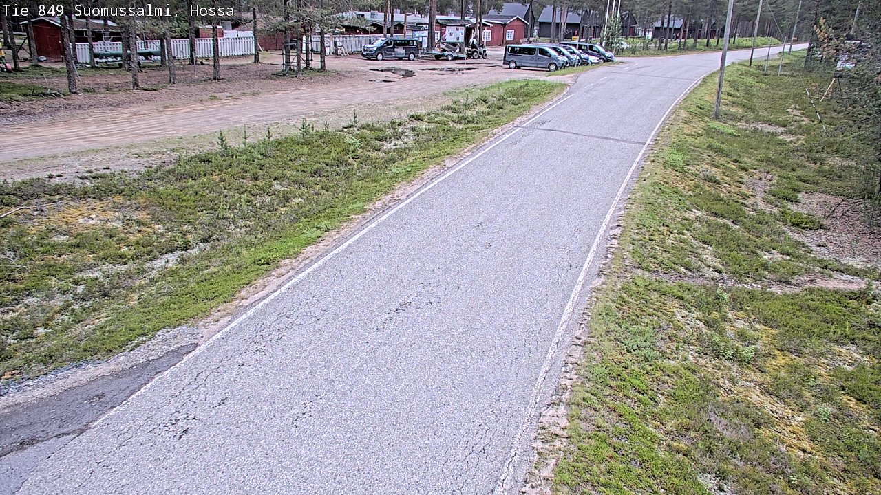 Weather Camera Image Väg 843 Suomussalmi, Hossa, Suomussalmi, Kainuu