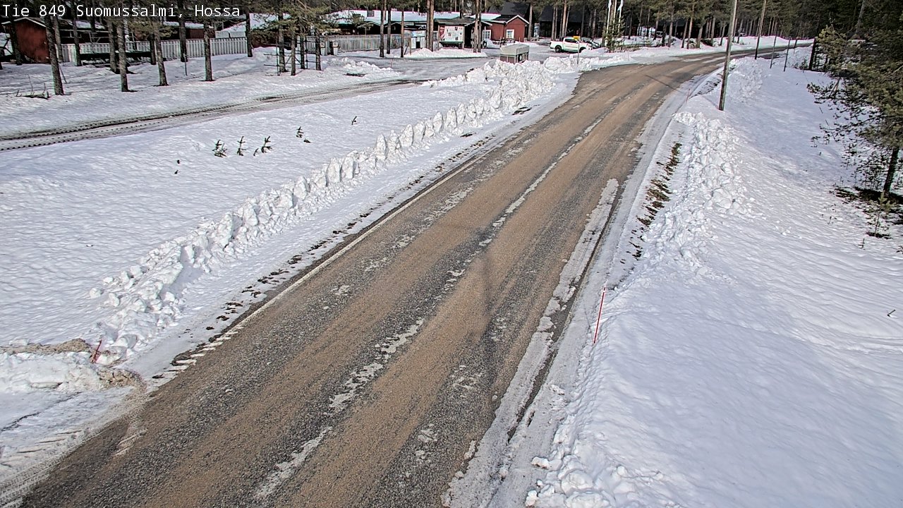 Weather Camera Image Väg 843 Suomussalmi, Hossa, Suomussalmi, Kainuu