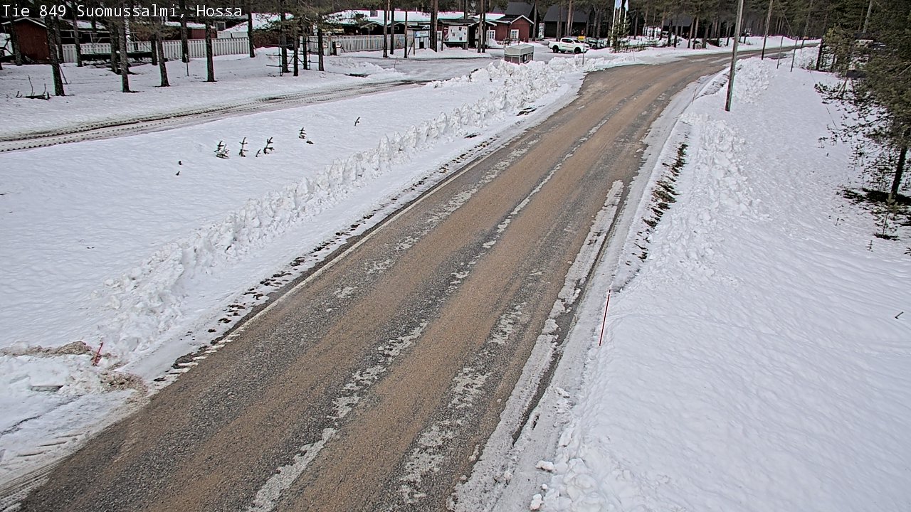 Weather Camera Image Väg 843 Suomussalmi, Hossa, Suomussalmi, Kainuu