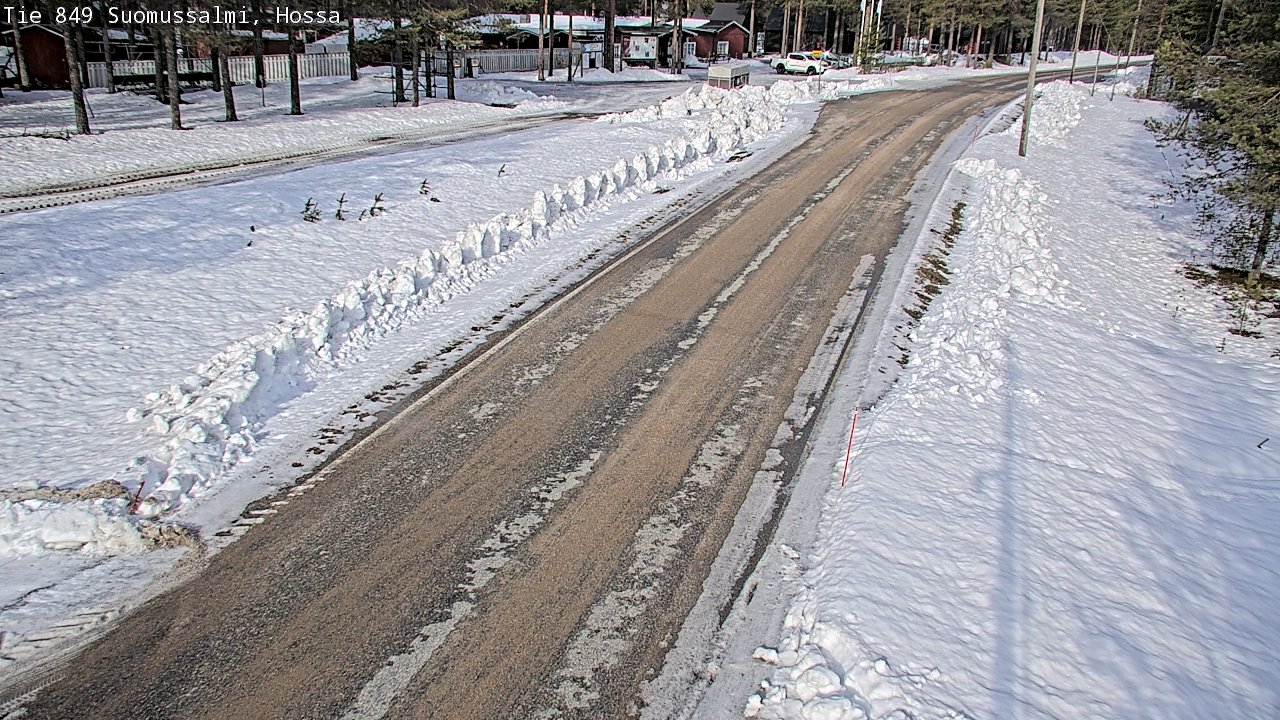 Weather Camera Image Väg 843 Suomussalmi, Hossa, Suomussalmi, Kainuu