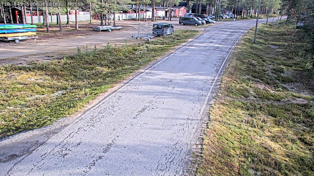 Weather Camera Image Väg 843 Suomussalmi, Hossa, Suomussalmi, Kainuu