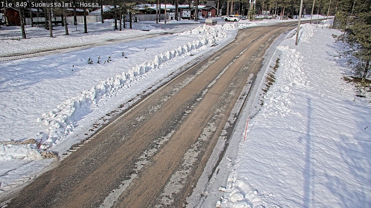 Weather Camera Image Väg 843 Suomussalmi, Hossa, Suomussalmi, Kainuu