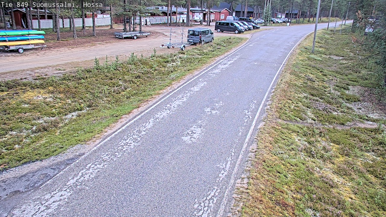 Weather Camera Image Väg 843 Suomussalmi, Hossa, Suomussalmi, Kainuu