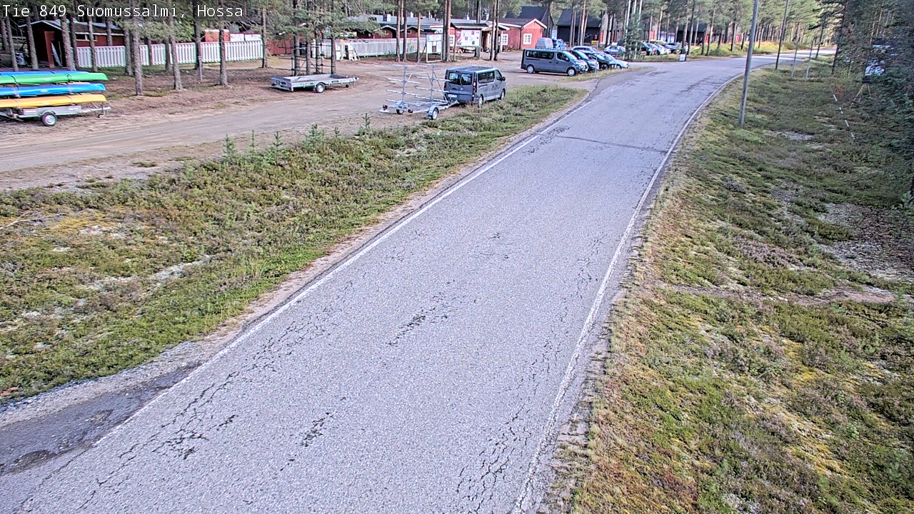 Weather Camera Image Väg 843 Suomussalmi, Hossa, Suomussalmi, Kainuu