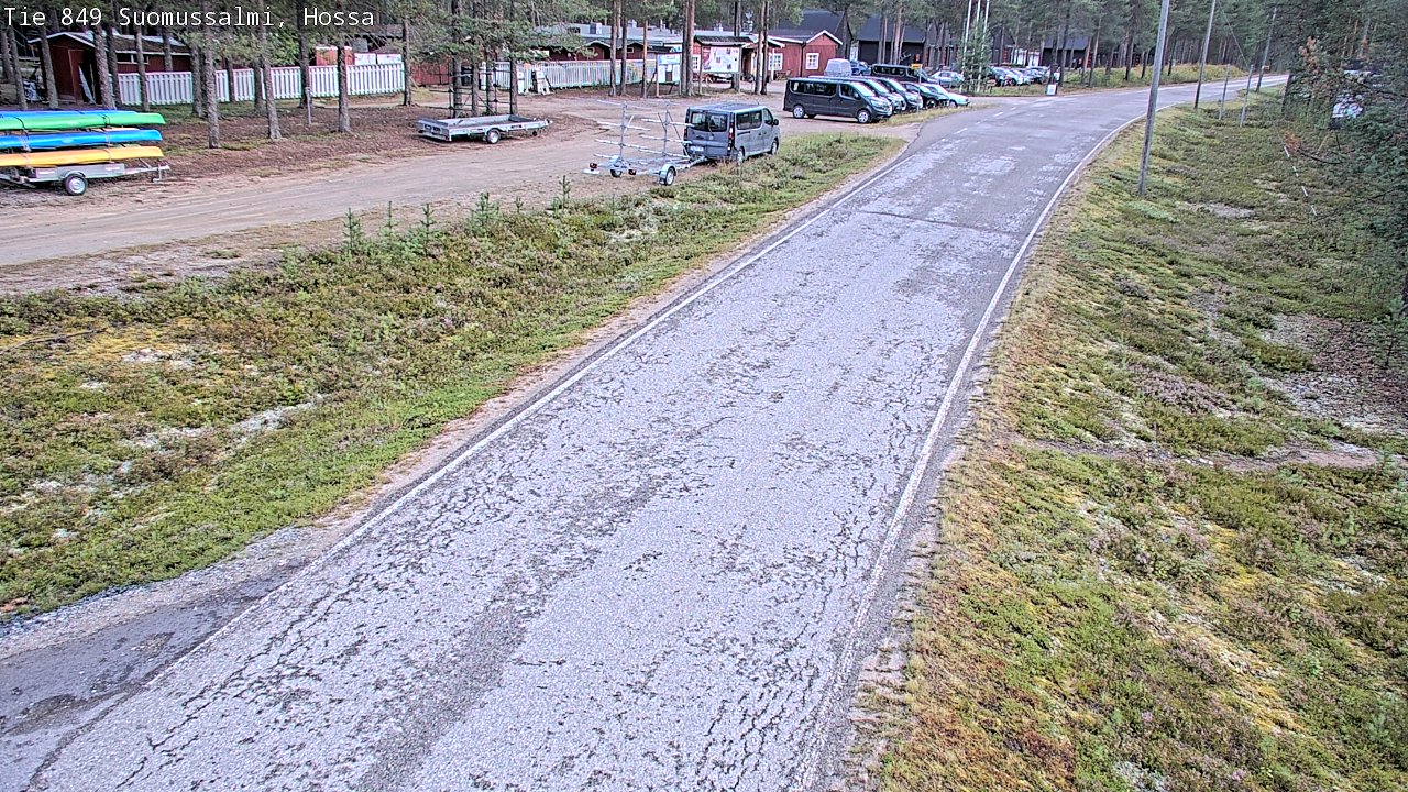 Weather Camera Image Väg 843 Suomussalmi, Hossa, Suomussalmi, Kainuu
