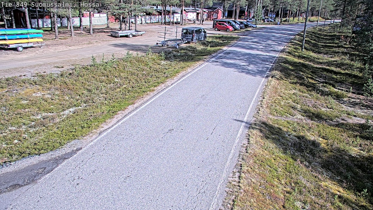 Weather Camera Image Väg 843 Suomussalmi, Hossa, Suomussalmi, Kainuu
