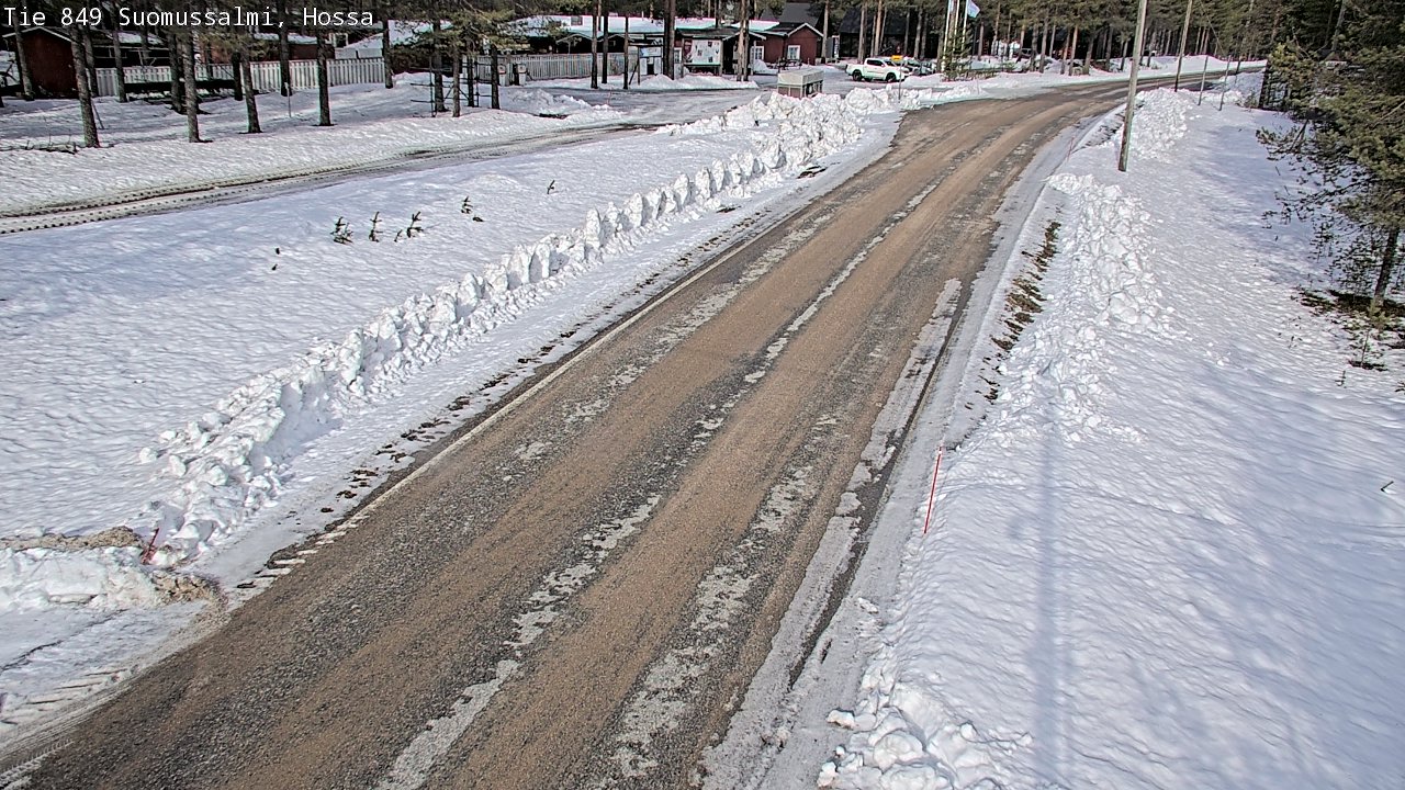 Weather Camera Image Väg 843 Suomussalmi, Hossa, Suomussalmi, Kainuu