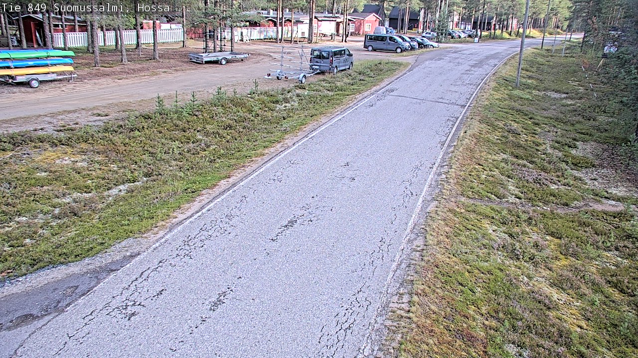 Weather Camera Image Väg 843 Suomussalmi, Hossa, Suomussalmi, Kainuu
