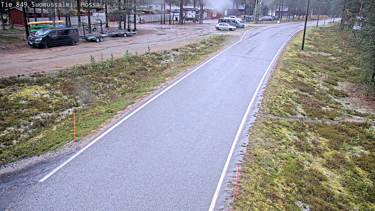 Weather Camera Image Väg 843 Suomussalmi, Hossa, Suomussalmi, Kainuu