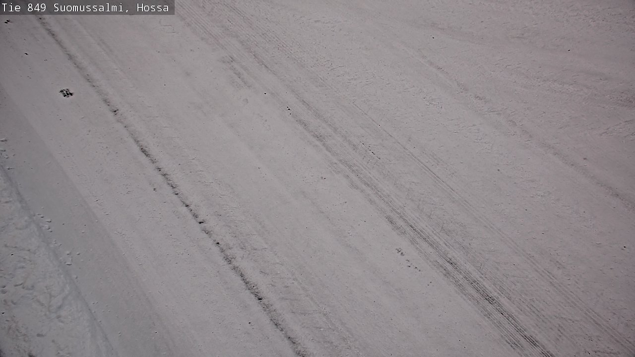 Weather Camera Image Väg 843 Suomussalmi, Hossa, Suomussalmi, Kainuu