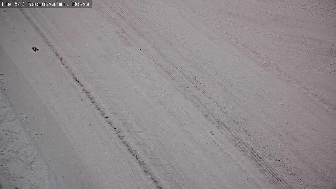 Weather Camera Image Väg 843 Suomussalmi, Hossa, Suomussalmi, Kainuu