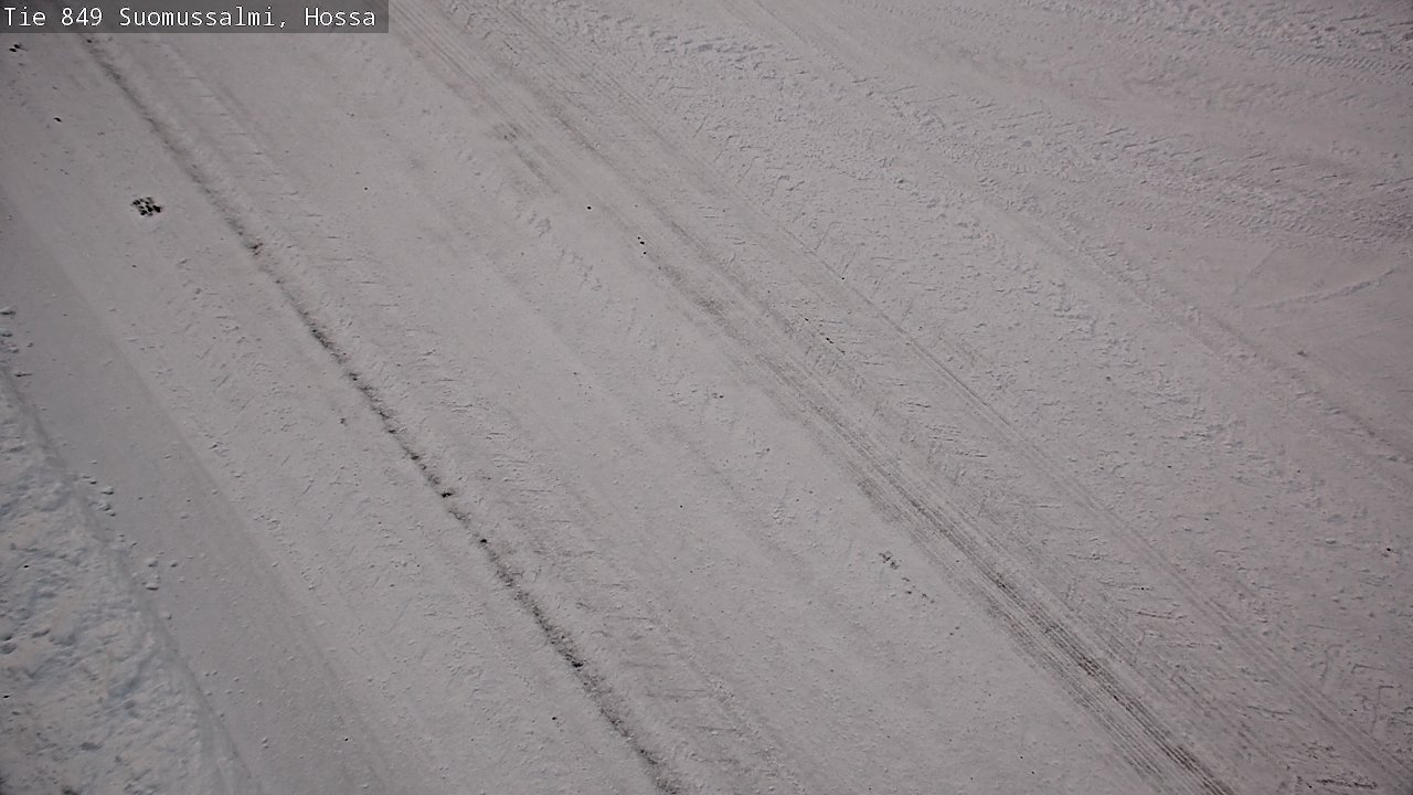 Weather Camera Image Väg 843 Suomussalmi, Hossa, Suomussalmi, Kainuu