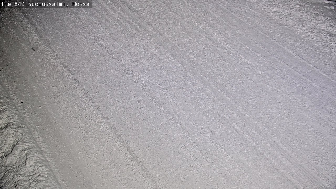 Weather Camera Image Väg 843 Suomussalmi, Hossa, Suomussalmi, Kainuu