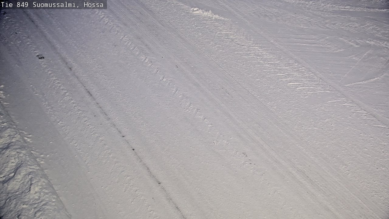 Weather Camera Image Väg 843 Suomussalmi, Hossa, Suomussalmi, Kainuu