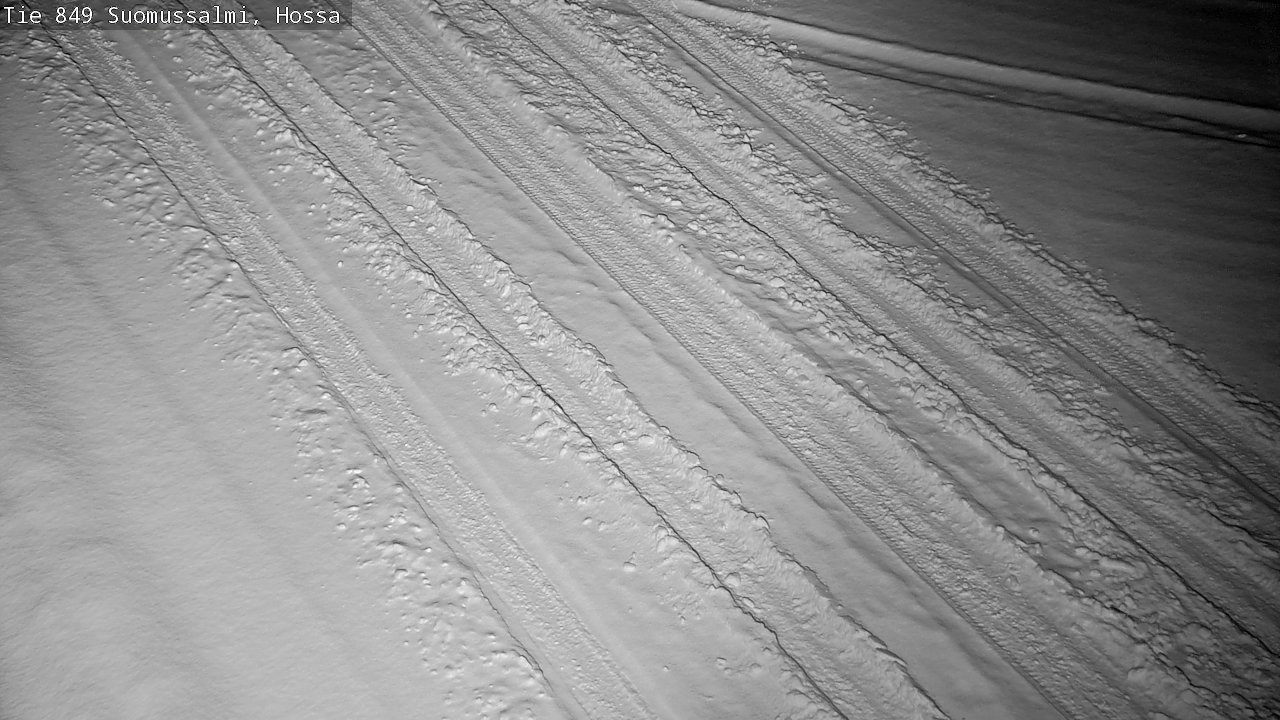 Weather Camera Image Väg 843 Suomussalmi, Hossa, Suomussalmi, Kainuu