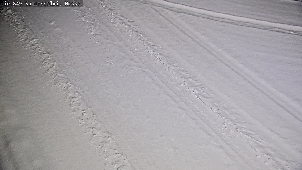 Weather Camera Image Väg 843 Suomussalmi, Hossa, Suomussalmi, Kainuu