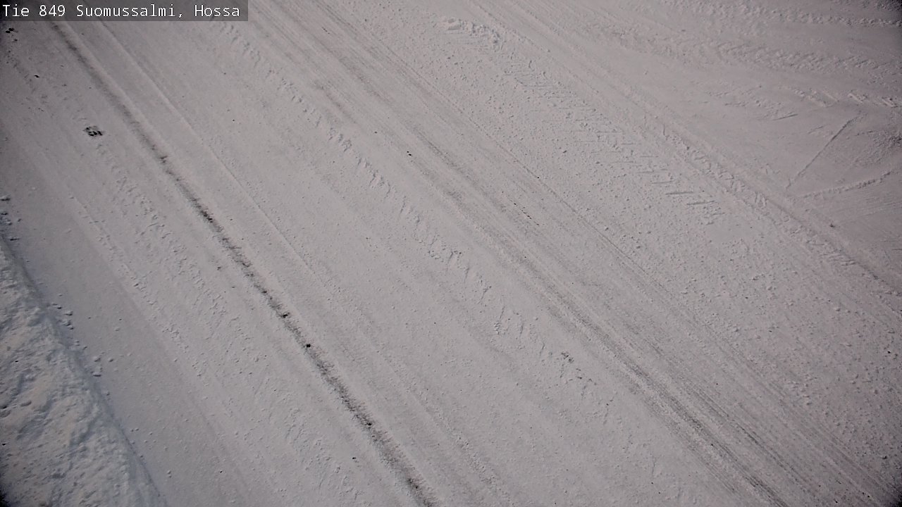 Weather Camera Image Väg 843 Suomussalmi, Hossa, Suomussalmi, Kainuu