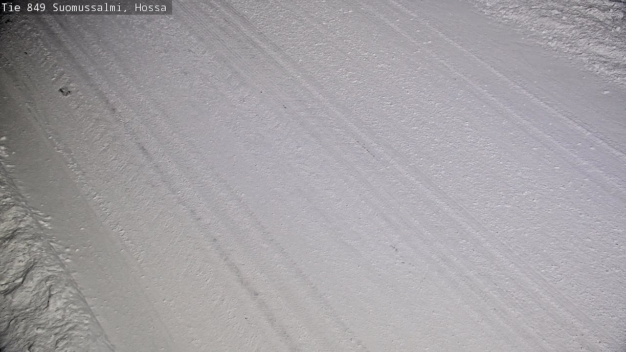 Weather Camera Image Väg 843 Suomussalmi, Hossa, Suomussalmi, Kainuu