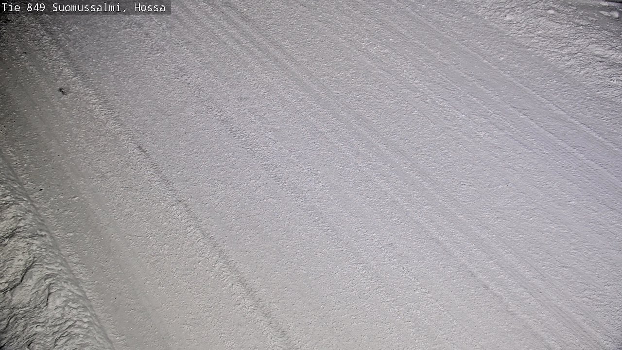 Weather Camera Image Väg 843 Suomussalmi, Hossa, Suomussalmi, Kainuu