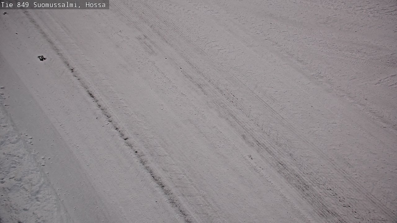 Weather Camera Image Väg 843 Suomussalmi, Hossa, Suomussalmi, Kainuu