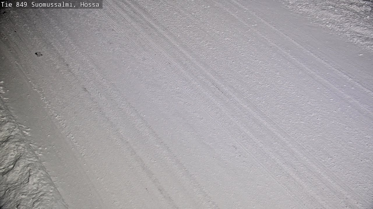 Weather Camera Image Väg 843 Suomussalmi, Hossa, Suomussalmi, Kainuu