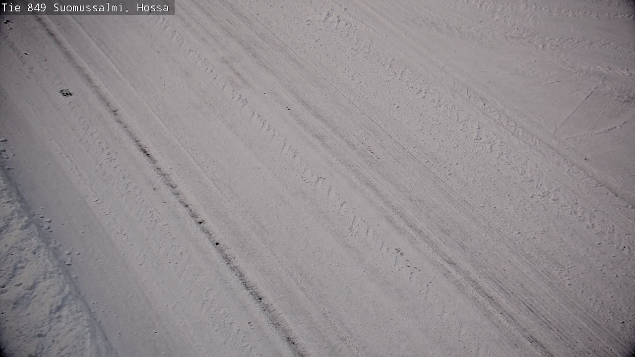 Weather Camera Image Väg 843 Suomussalmi, Hossa, Suomussalmi, Kainuu