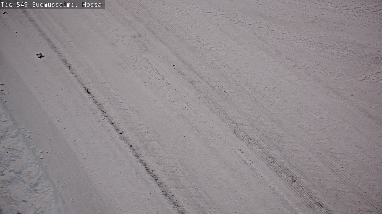 Weather Camera Image Väg 843 Suomussalmi, Hossa, Suomussalmi, Kainuu