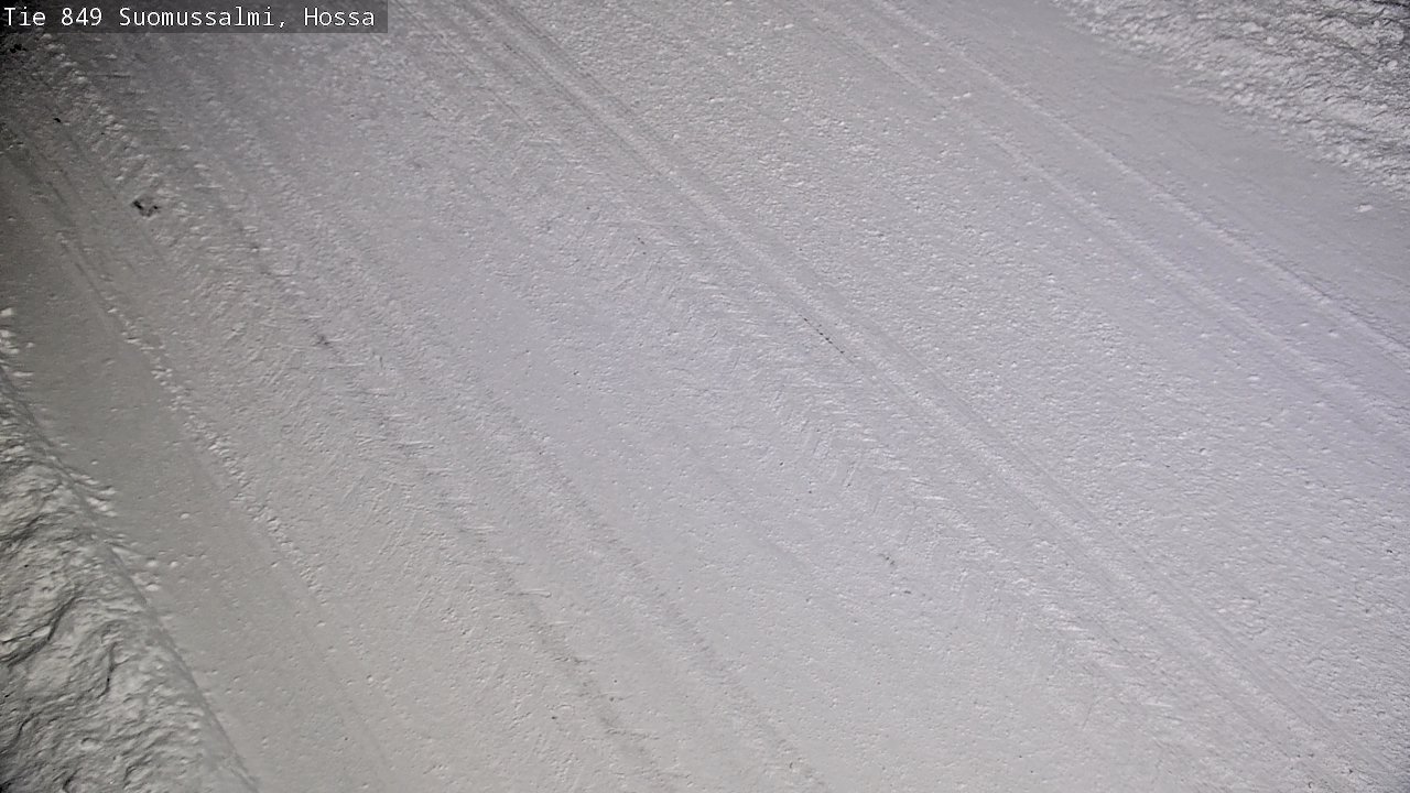 Weather Camera Image Väg 843 Suomussalmi, Hossa, Suomussalmi, Kainuu
