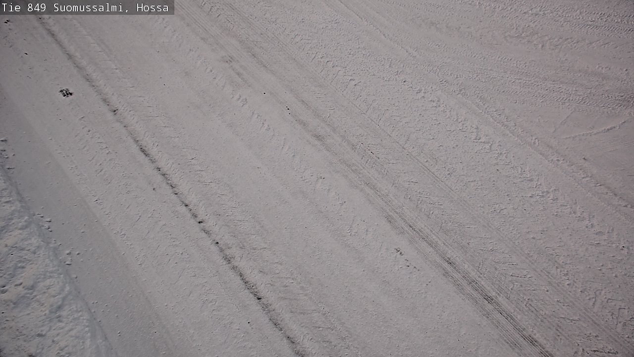 Weather Camera Image Väg 843 Suomussalmi, Hossa, Suomussalmi, Kainuu