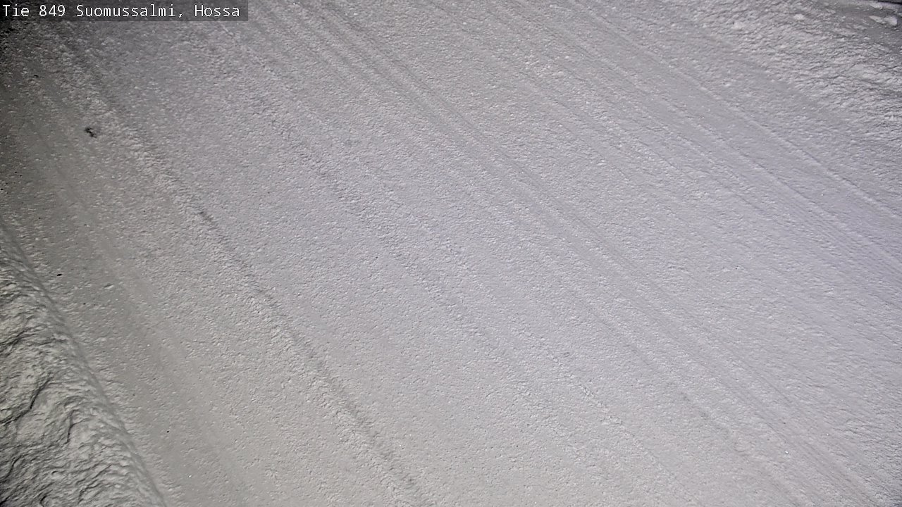 Weather Camera Image Väg 843 Suomussalmi, Hossa, Suomussalmi, Kainuu