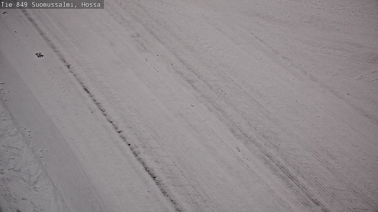 Weather Camera Image Väg 843 Suomussalmi, Hossa, Suomussalmi, Kainuu