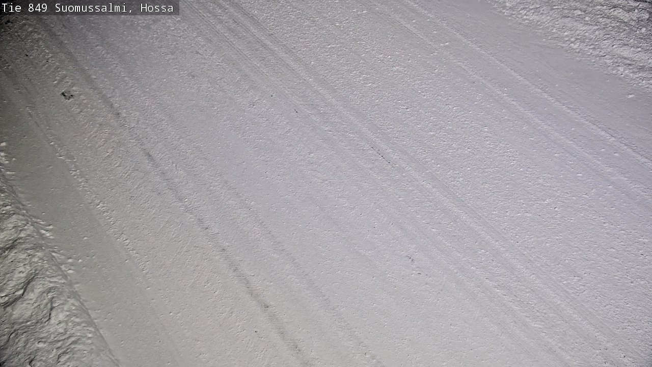 Weather Camera Image Väg 843 Suomussalmi, Hossa, Suomussalmi, Kainuu
